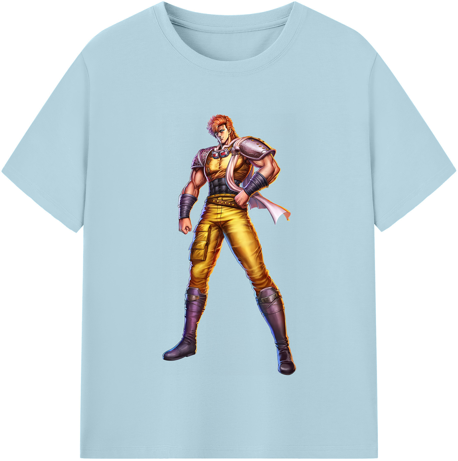 （画像用） 北斗の拳 Fist of the North Star 綿100％半袖Tシャツ（フロントプリント）